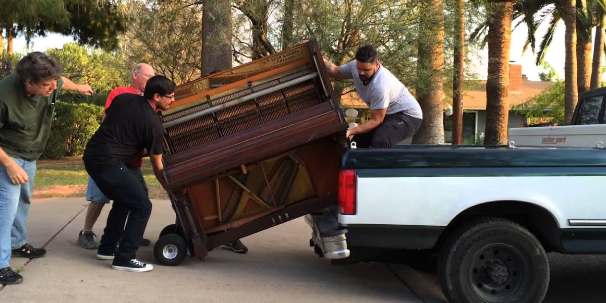 Loading the Piano onto the Truck