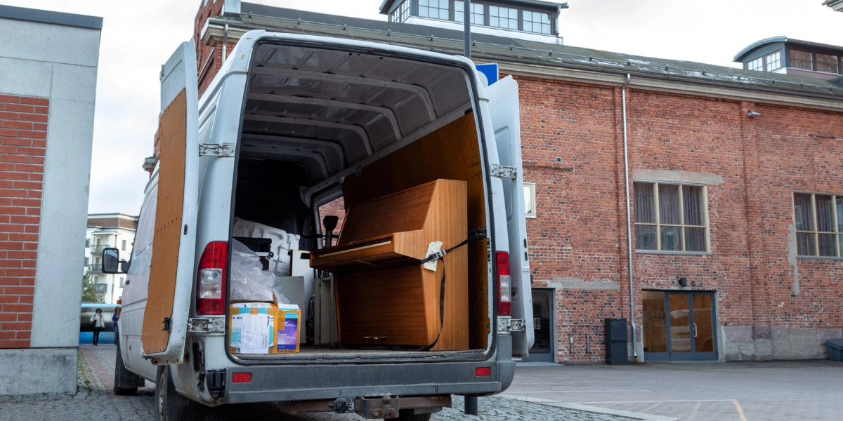 Securing the Piano in the Truck